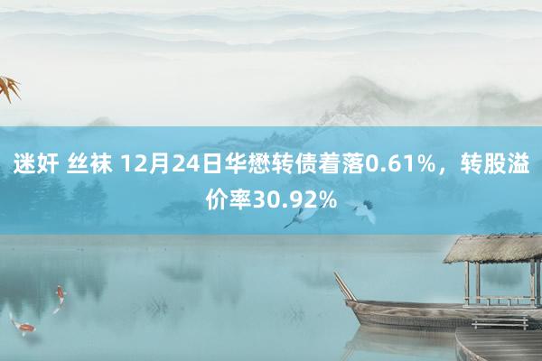 迷奸 丝袜 12月24日华懋转债着落0.61%，转股溢价率30.92%