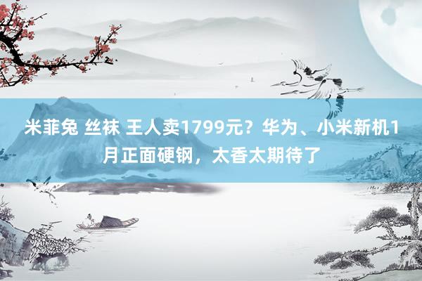米菲兔 丝袜 王人卖1799元？华为、小米新机1月正面硬钢，太香太期待了