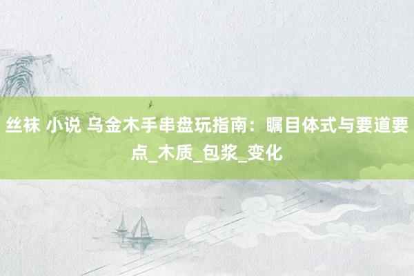 丝袜 小说 乌金木手串盘玩指南：瞩目体式与要道要点_木质_包浆_变化