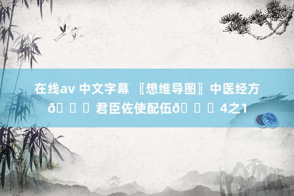 在线av 中文字幕 〖想维导图〗中医经方📚君臣佐使配伍📚4之1
