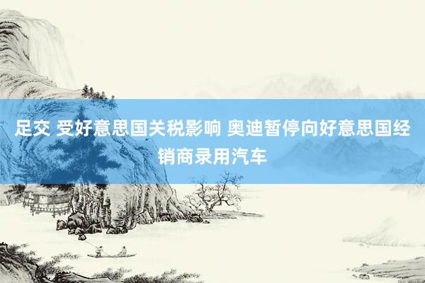 足交 受好意思国关税影响 奥迪暂停向好意思国经销商录用汽车
