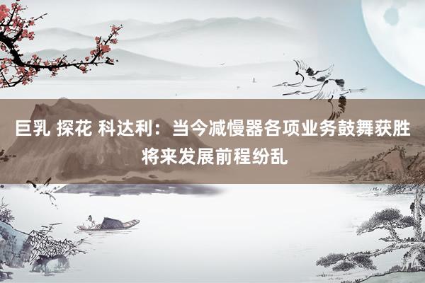 巨乳 探花 科达利：当今减慢器各项业务鼓舞获胜 将来发展前程纷乱