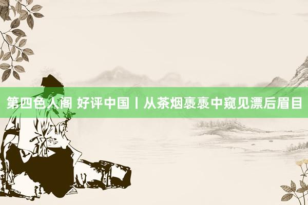 第四色人阁 好评中国丨从茶烟褭褭中窥见漂后眉目